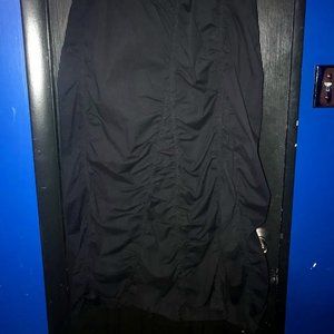 Gothic Cyber poufy gathered elastic waist maxi skirt black XCVI 1X/XL